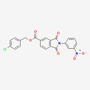 4-chlorobenzyl 2-(3-nitrophenyl)-1,3-dioxo-5-isoindolinecarboxylate