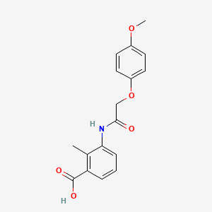 3-{[(4-methoxyphenoxy)acetyl]amino}-2-methylbenzoic acid