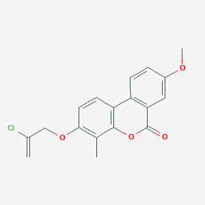 3-[(2-chloro-2-propen-1-yl)oxy]-8-methoxy-4-methyl-6H-benzo[c]chromen-6-one