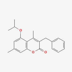 3-benzyl-5-isopropoxy-4,7-dimethyl-2H-chromen-2-one