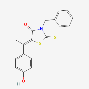 3-benzyl-5-[1-(4-hydroxyphenyl)ethylidene]-2-thioxo-1,3-thiazolidin-4-one