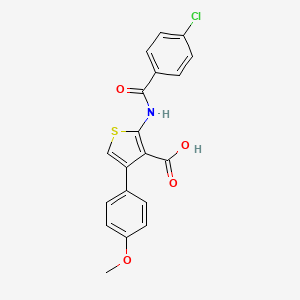 2-[(4-chlorobenzoyl)amino]-4-(4-methoxyphenyl)-3-thiophenecarboxylic acid