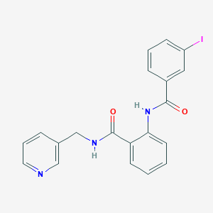 2-(3-Iodobenzamido)-N-[(pyridin-3-YL)methyl]benzamide