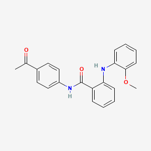 N-(4-acetylphenyl)-2-[(2-methoxyphenyl)amino]benzamide