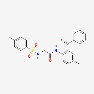 N-(2-BENZOYL-4-METHYLPHENYL)-2-(4-METHYLBENZENESULFONAMIDO)ACETAMIDE