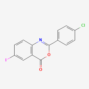 2-(4-chlorophenyl)-6-iodo-4H-3,1-benzoxazin-4-one