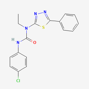 N'-(4-chlorophenyl)-N-ethyl-N-(5-phenyl-1,3,4-thiadiazol-2-yl)urea