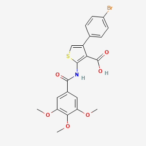 4-(4-bromophenyl)-2-[(3,4,5-trimethoxybenzoyl)amino]-3-thiophenecarboxylic acid