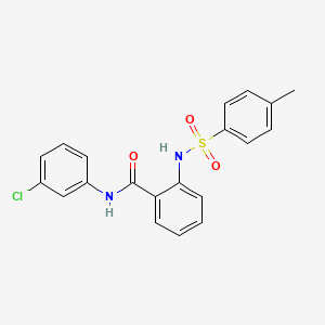 N-(3-chlorophenyl)-2-{[(4-methylphenyl)sulfonyl]amino}benzamide