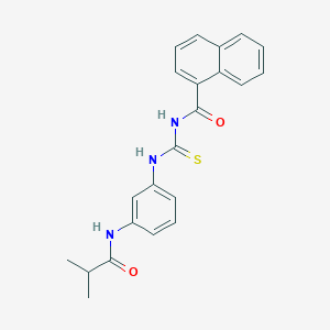 N-({[3-(isobutyrylamino)phenyl]amino}carbonothioyl)-1-naphthamide