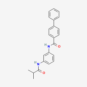 N-{3-[(2-methylpropanoyl)amino]phenyl}biphenyl-4-carboxamide