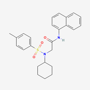 N~2~-cyclohexyl-N~2~-[(4-methylphenyl)sulfonyl]-N~1~-1-naphthylglycinamide