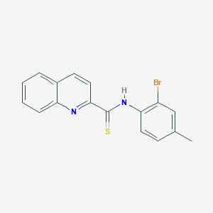 N-(2-bromo-4-methylphenyl)-2-quinolinecarbothioamide