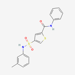 4-[(3-methylphenyl)sulfamoyl]-N-phenylthiophene-2-carboxamide