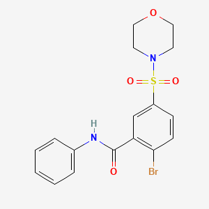 2-bromo-5-morpholin-4-ylsulfonyl-N-phenylbenzamide