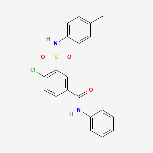 4-chloro-3-[(4-methylphenyl)sulfamoyl]-N-phenylbenzamide