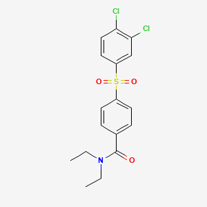 4-[(3,4-dichlorophenyl)sulfonyl]-N,N-diethylbenzamide