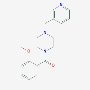 molecular formula C18H21N3O2 B366892 (2-Methoxyphenyl)[4-(pyridin-3-ylmethyl)piperazin-1-yl]methanone CAS No. 423744-05-2