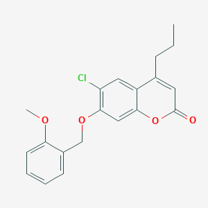 6-chloro-7-[(2-methoxybenzyl)oxy]-4-propyl-2H-chromen-2-one