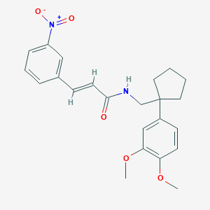 N-{[1-(3,4-dimethoxyphenyl)cyclopentyl]methyl}-3-(3-nitrophenyl)acrylamide