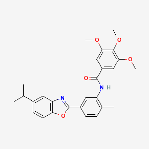 N-[5-(5-isopropyl-1,3-benzoxazol-2-yl)-2-methylphenyl]-3,4,5-trimethoxybenzamide