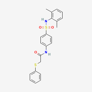 N-(4-{[(2,6-dimethylphenyl)amino]sulfonyl}phenyl)-2-(phenylthio)acetamide