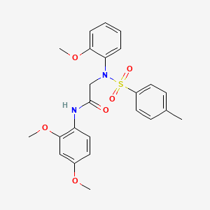 N~1~-(2,4-dimethoxyphenyl)-N~2~-(2-methoxyphenyl)-N~2~-[(4-methylphenyl)sulfonyl]glycinamide