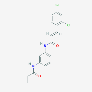 3-(2,4-dichlorophenyl)-N-[3-(propionylamino)phenyl]acrylamide