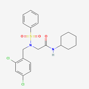 N~1~-cyclohexyl-N~2~-(2,4-dichlorobenzyl)-N~2~-(phenylsulfonyl)glycinamide