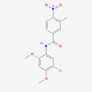 N-(5-chloro-2,4-dimethoxyphenyl)-3-methyl-4-nitrobenzamide