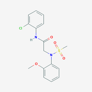 N~1~-(2-chlorophenyl)-N~2~-(2-methoxyphenyl)-N~2~-(methylsulfonyl)glycinamide