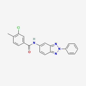 3-chloro-4-methyl-N-(2-phenyl-2H-1,2,3-benzotriazol-5-yl)benzamide