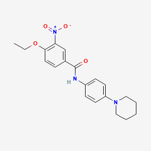 4-ethoxy-3-nitro-N-[4-(1-piperidinyl)phenyl]benzamide