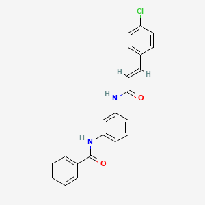 N-(3-{[3-(4-chlorophenyl)acryloyl]amino}phenyl)benzamide