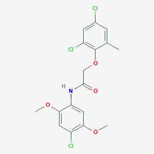 N-(4-chloro-2,5-dimethoxyphenyl)-2-(2,4-dichloro-6-methylphenoxy)acetamide