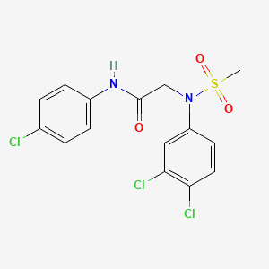 N~1~-(4-chlorophenyl)-N~2~-(3,4-dichlorophenyl)-N~2~-(methylsulfonyl)glycinamide