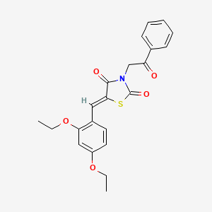 5-(2,4-diethoxybenzylidene)-3-(2-oxo-2-phenylethyl)-1,3-thiazolidine-2,4-dione