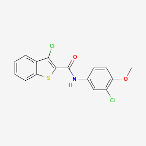 3-chloro-N-(3-chloro-4-methoxyphenyl)-1-benzothiophene-2-carboxamide