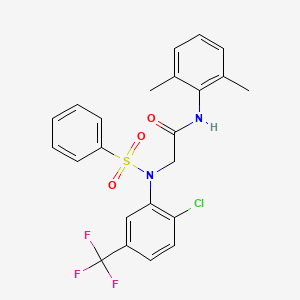 N~2~-[2-chloro-5-(trifluoromethyl)phenyl]-N-(2,6-dimethylphenyl)-N~2~-(phenylsulfonyl)glycinamide