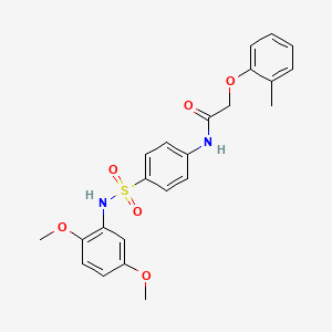 N-(4-{[(2,5-dimethoxyphenyl)amino]sulfonyl}phenyl)-2-(2-methylphenoxy)acetamide