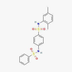 N-(2,5-dimethylphenyl)-4-[(phenylsulfonyl)amino]benzenesulfonamide