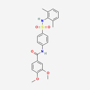 N-(4-{[(2,6-dimethylphenyl)amino]sulfonyl}phenyl)-3,4-dimethoxybenzamide