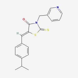 5-(4-isopropylbenzylidene)-3-(3-pyridinylmethyl)-2-thioxo-1,3-thiazolidin-4-one