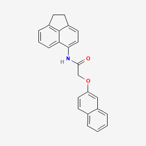 molecular formula C24H19NO2 B3669350 N-(1,2-dihydroacenaphthylen-5-yl)-2-(naphthalen-2-yloxy)acetamide 