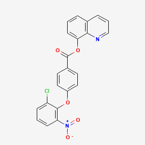 8-quinolinyl 4-(2-chloro-6-nitrophenoxy)benzoate