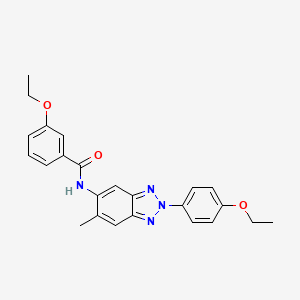 3-ethoxy-N-[2-(4-ethoxyphenyl)-6-methyl-2H-1,2,3-benzotriazol-5-yl]benzamide