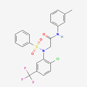 N~2~-[2-chloro-5-(trifluoromethyl)phenyl]-N~1~-(3-methylphenyl)-N~2~-(phenylsulfonyl)glycinamide