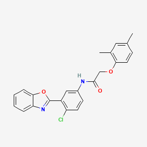 N-[3-(1,3-benzoxazol-2-yl)-4-chlorophenyl]-2-(2,4-dimethylphenoxy)acetamide