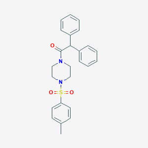 molecular formula C25H26N2O3S B366948 1-(Diphenylacetyl)-4-[(4-methylphenyl)sulfonyl]piperazine CAS No. 498569-77-0