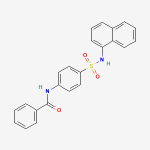 N-{4-[(1-naphthylamino)sulfonyl]phenyl}benzamide